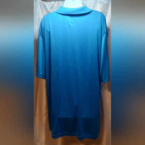 Carolina Panthers Men's Polo Shirt, Fanatics, Short Sleeves Blue Collar 3 XLarge - Picture 3 of 5